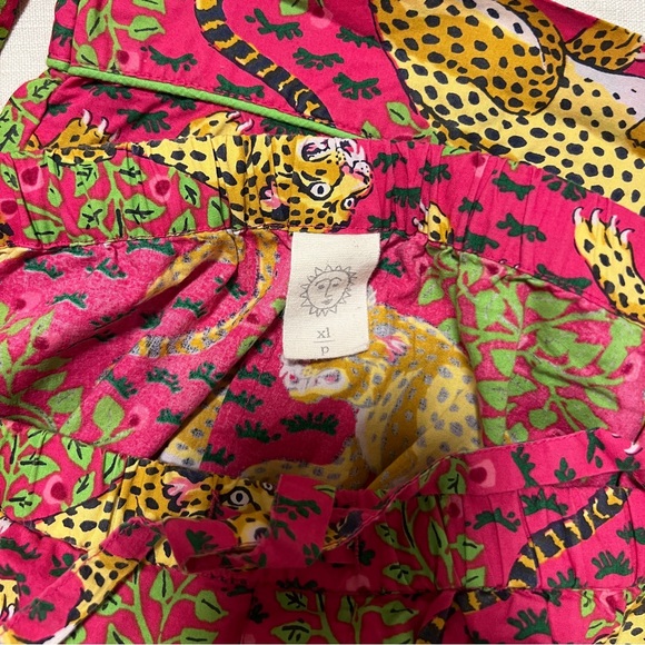 Printfresh Long PJ Set in Hot Pink Bagheera - Picture 4 of 4